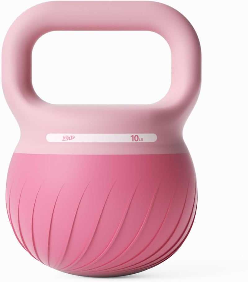 YYJO Soft Kettlebell - Shook Resistance Base Anti-Slip, Wide-Grip Handle 5/10/15 LBS Weights Strength and Safety for Women and Men Workout- Color Coded - Image 1